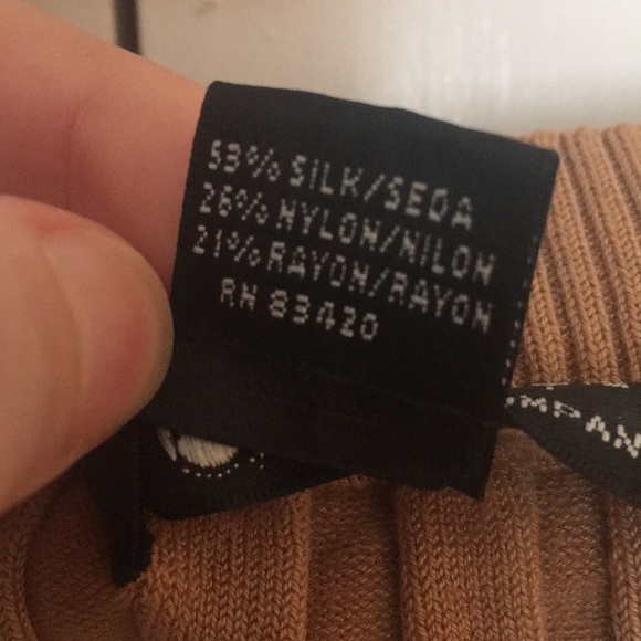 Light brown/tan stretch top - Picture 5 of 5